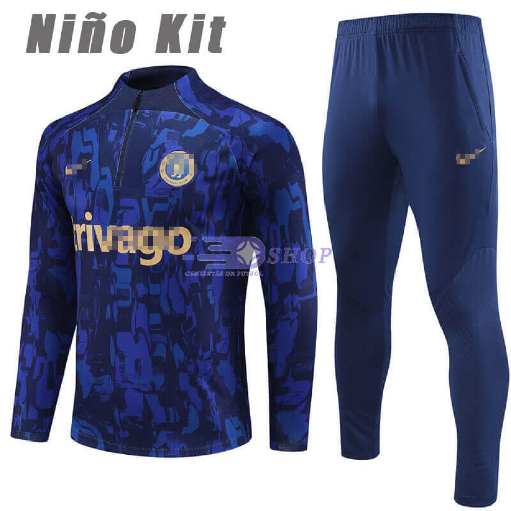 Sudadera de Entrenamiento Chelsea FC Azul 2023/2024 Niño Kit