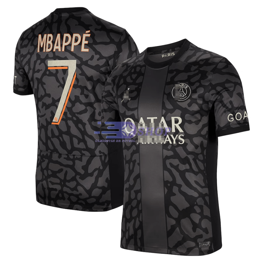 Camiseta Mbappé 7 PSG 2023/2024 3ª Equipación