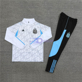 Sudadera de Entrenamiento Argentina Blanco 2023 Kit