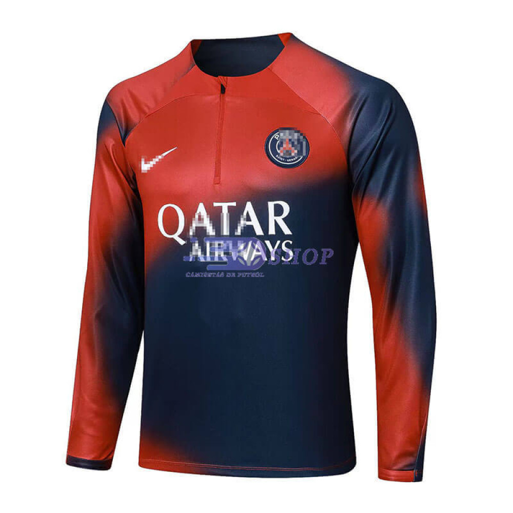 Sudadera de Entrenamiento PSG Rojo/Azul 2023/2024