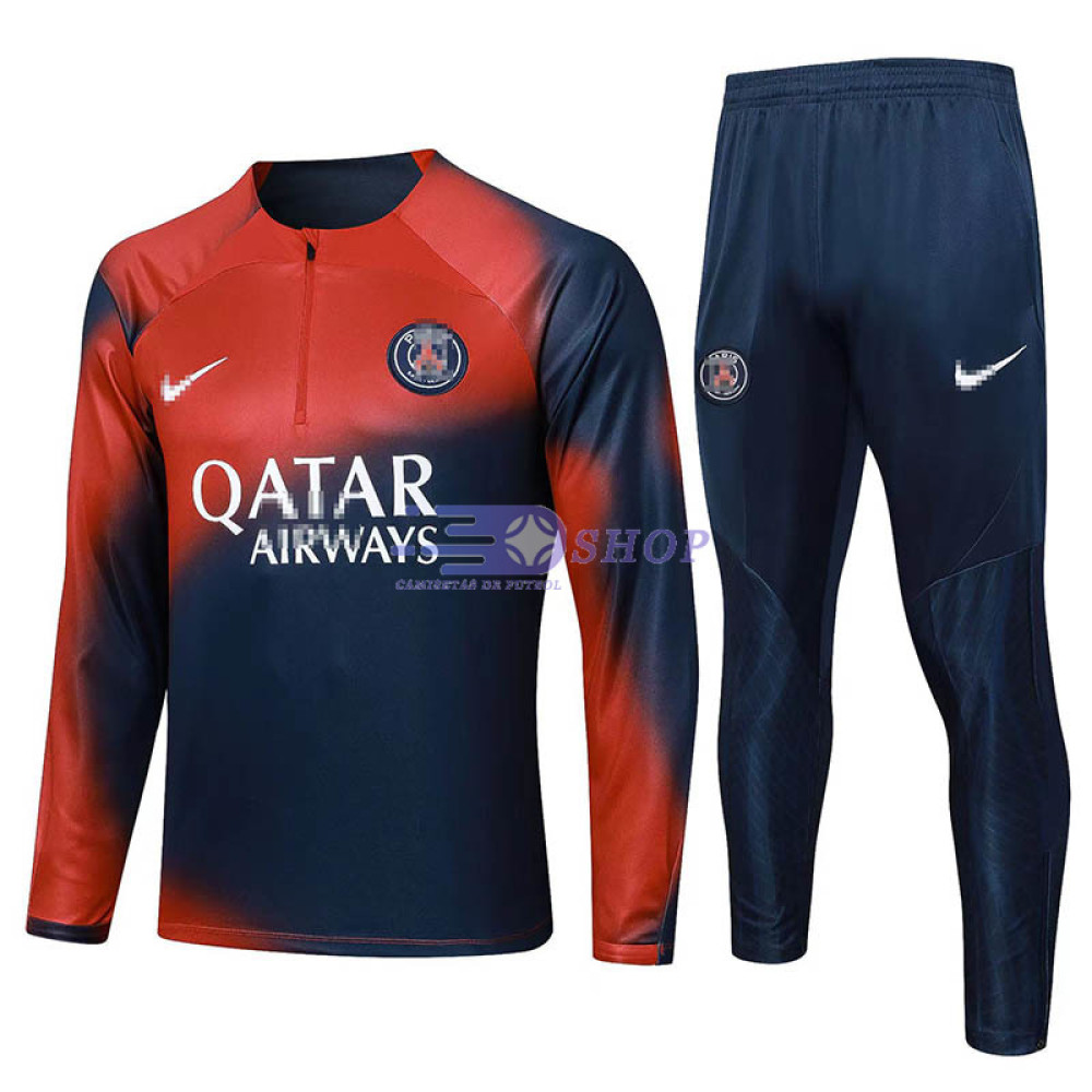 Sudadera de Entrenamiento PSG Rojo/Azul 2023/2024 Kit
