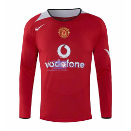 Camiseta Manchester United 05/06 1ª Equipación Retro ML