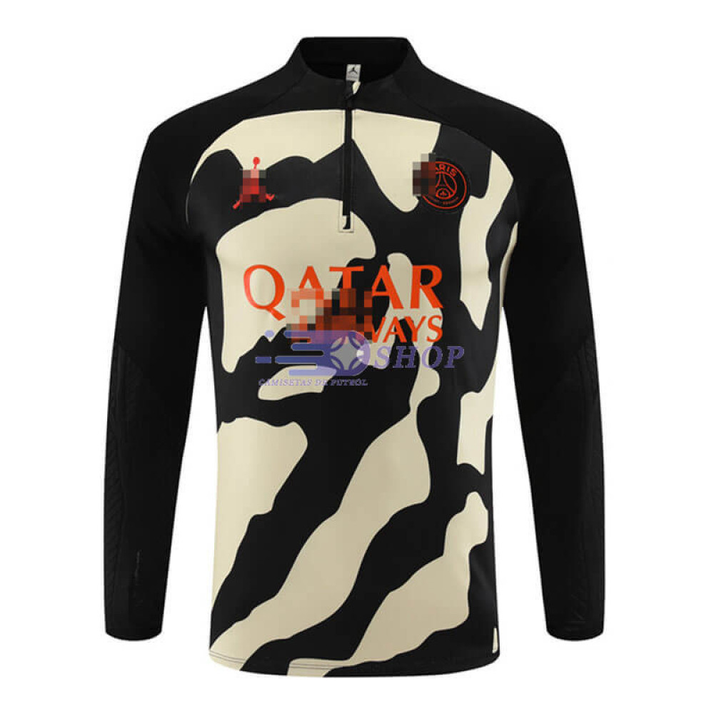 Sudadera de Entrenamiento PSG Negro/Amarillo 2023/2024