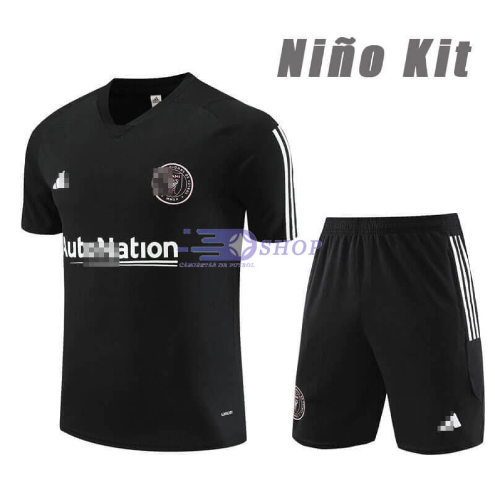 Camiseta de Entrenamiento Inter Milan Negro 2023/2024 Niño Kit