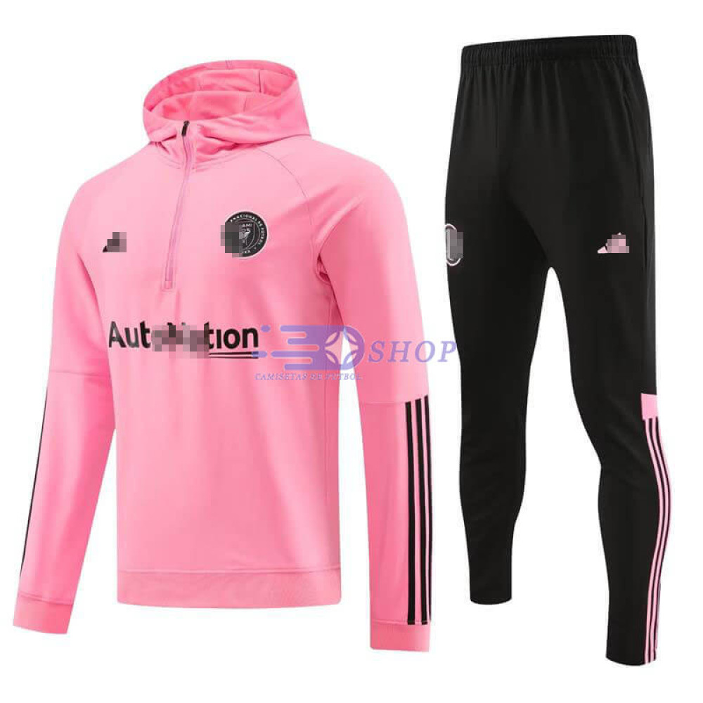 Sudadera de Entrenamiento Con Capucha Inter Miami Rosa 2023/2024 Kit