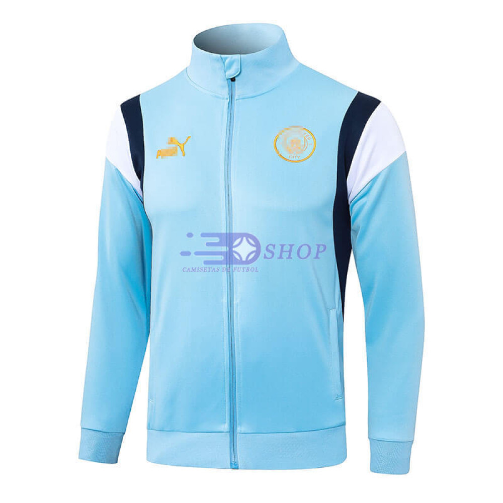 Chaqueta Manchester City Azul Marca Oro 2023/2024