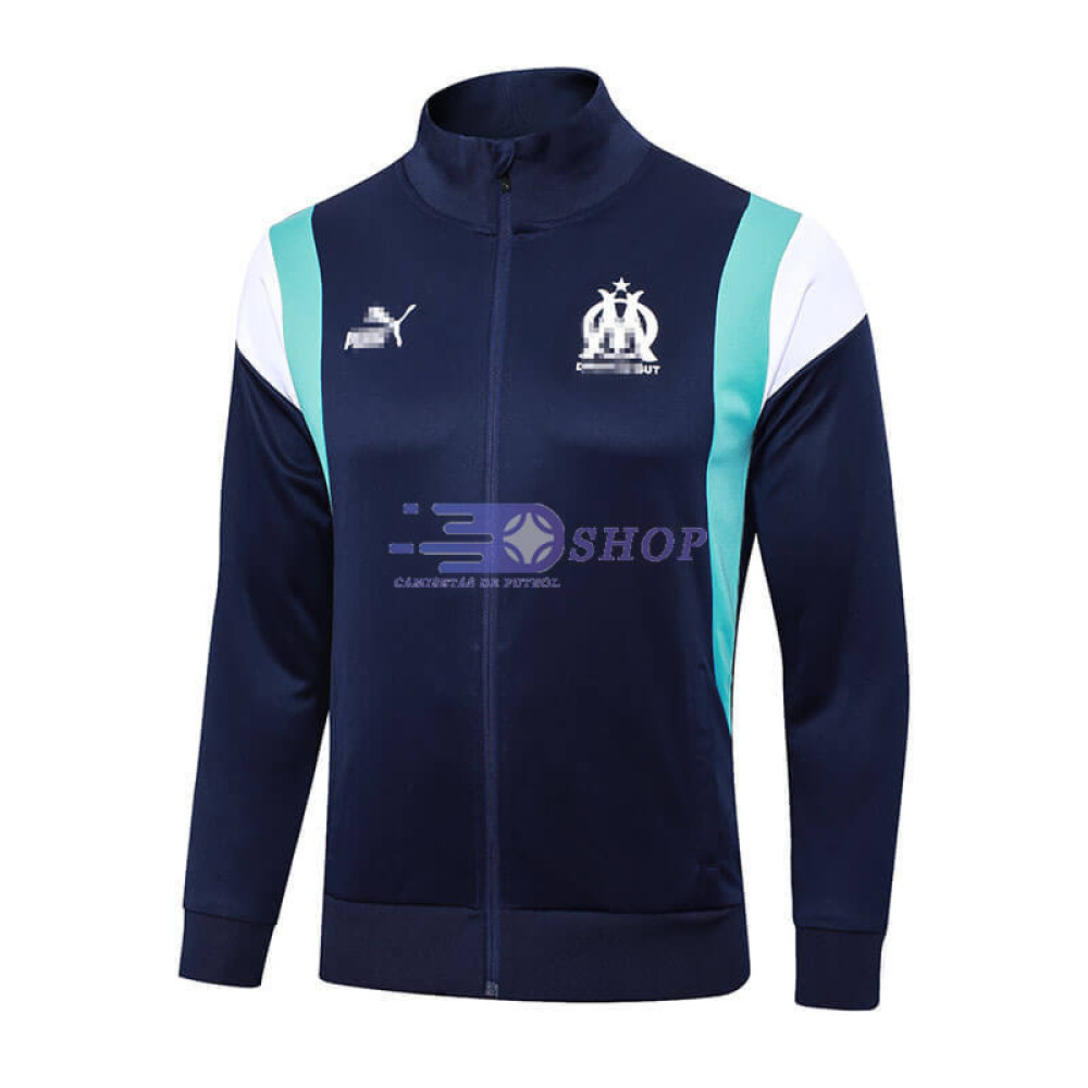 Chaqueta Olympique Marsella Azul Marino/Blanco 2023/2024