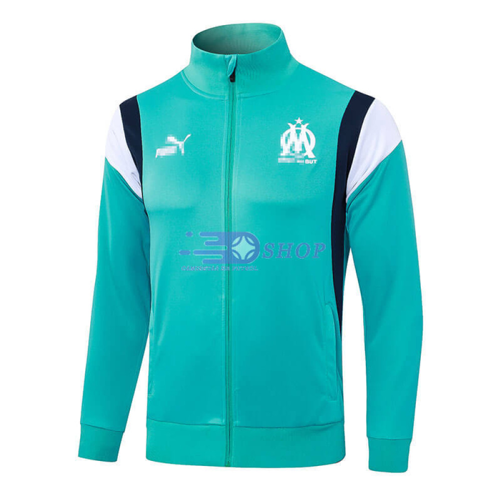 Chaqueta Olympique Marsella Turquesa/Blanco 2023/2024