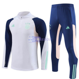Sudadera de Entrenamiento Ajax de Ámsterdam Blanco/Azul 2023/2024