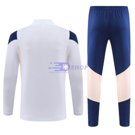 Sudadera de Entrenamiento Ajax de Ámsterdam Blanco/Azul 2023/2024