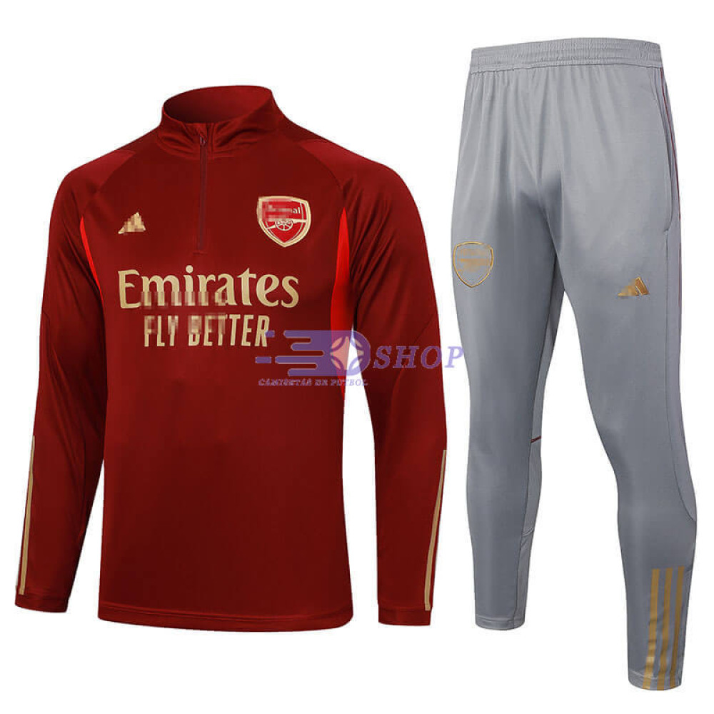 Sudadera de Entrenamiento Arsenal Rojo 2023/2024 Kit