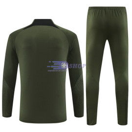 Sudadera de Entrenamiento Barcelona Verde Oscuro 2023/2024 Niño Kit