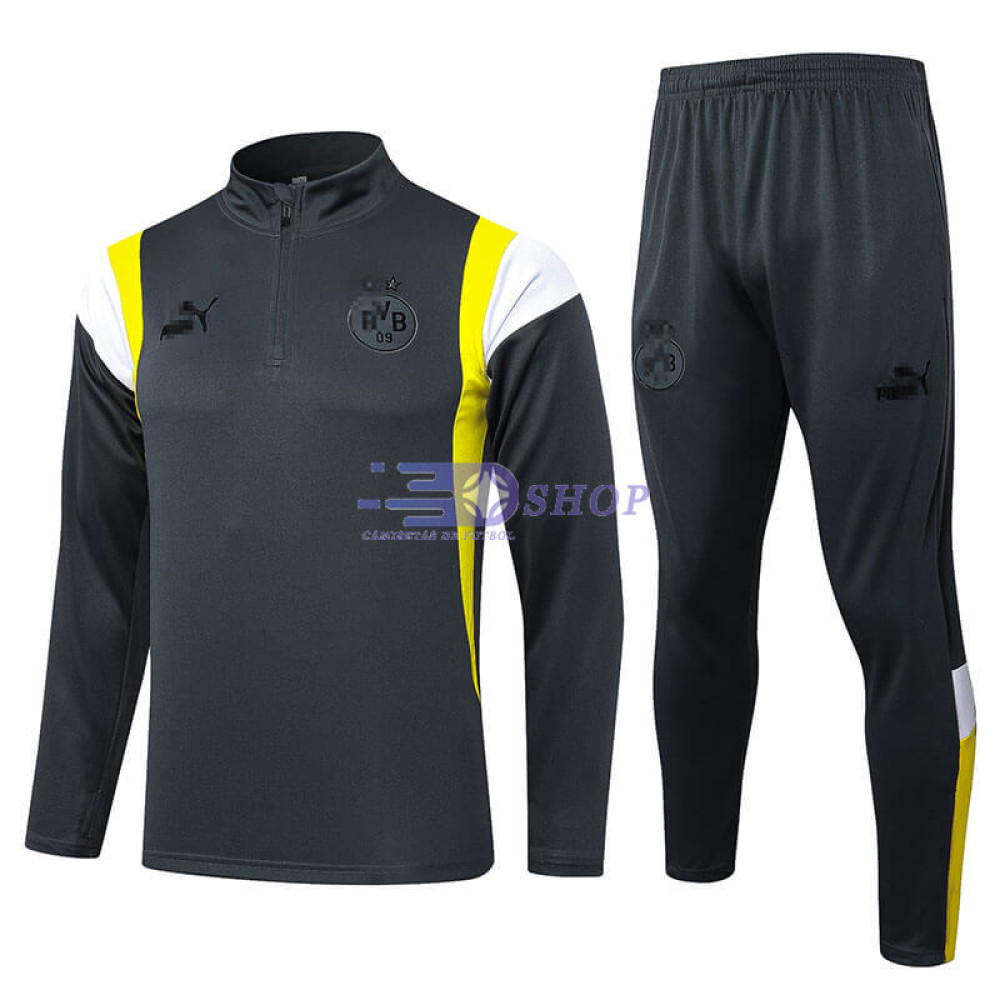 Sudadera de Entrenamiento Borussia Dortmund Gris Oscuro 2023/2024 Kit