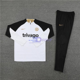 Sudadera de Entrenamiento Chelsea FC Blanco/Negro 2023/2024 Niño Kit