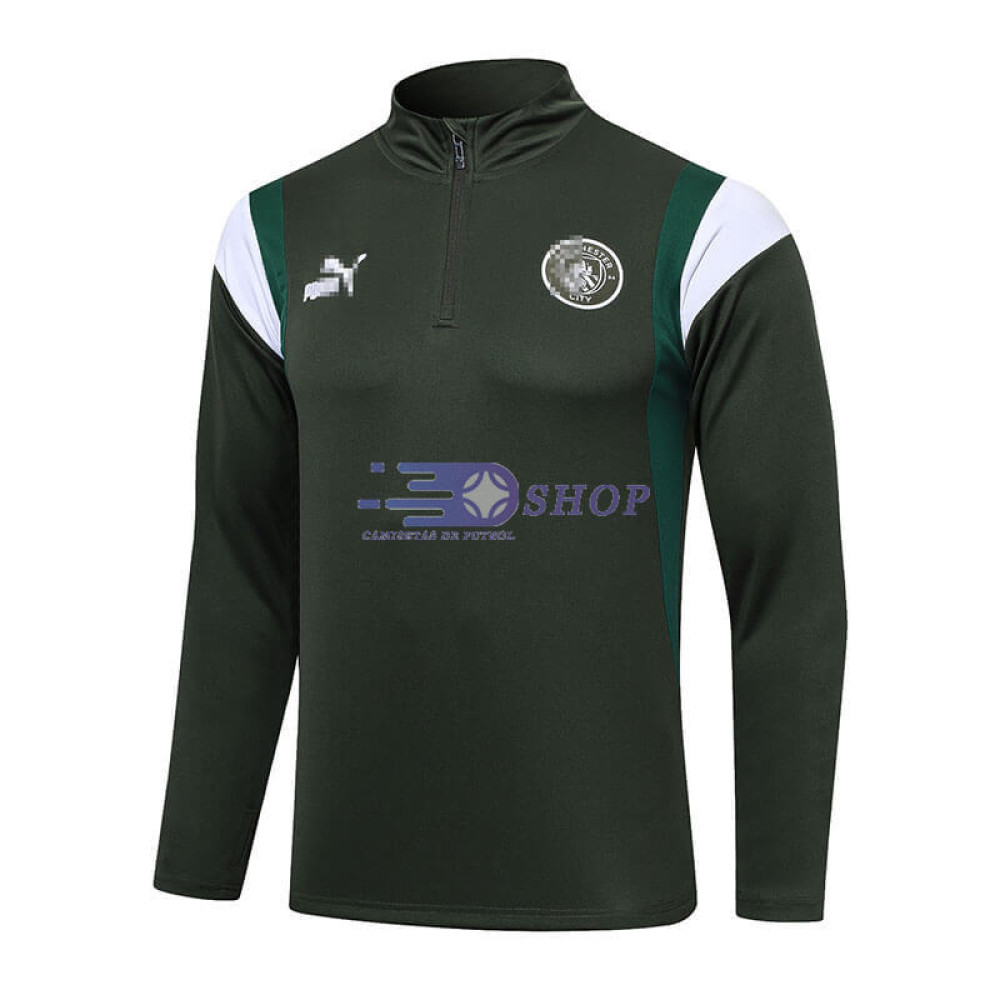 Sudadera de Entrenamiento Manchester City Verde Oscuro 2023/2024