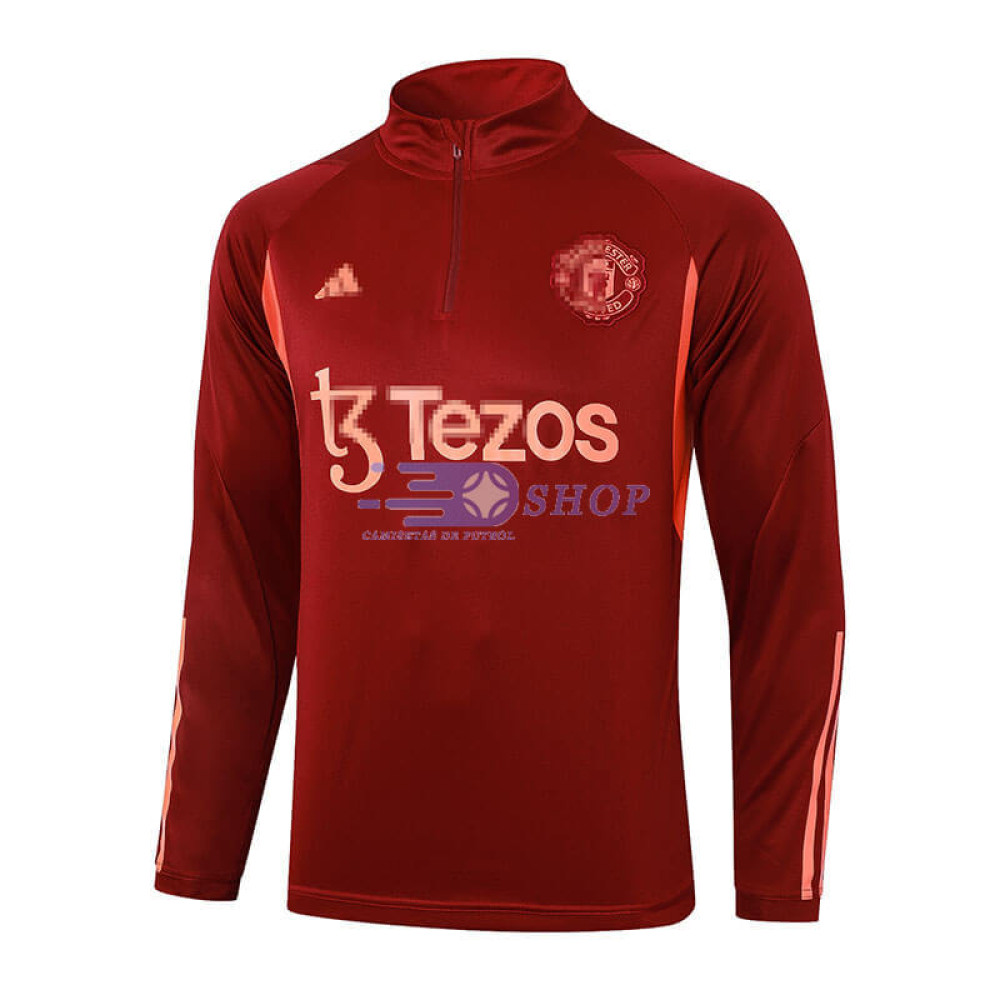 Sudadera de Entrenamiento Manchester United Rojo Oscuro 2023/2024