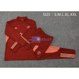 Sudadera de Entrenamiento Manchester United Rojo Oscuro 2023/2024
