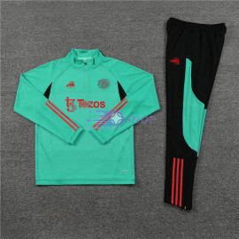 Sudadera de Entrenamiento Manchester United Verde 2023/2024 Niño Kit