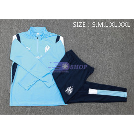 Sudadera de Entrenamiento Olympique Marsella Azul/Blanco 2023/2024 Kit