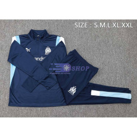 Sudadera de Entrenamiento Olympique Marsella Azul Marino/Blanco 2023/2024 Kit