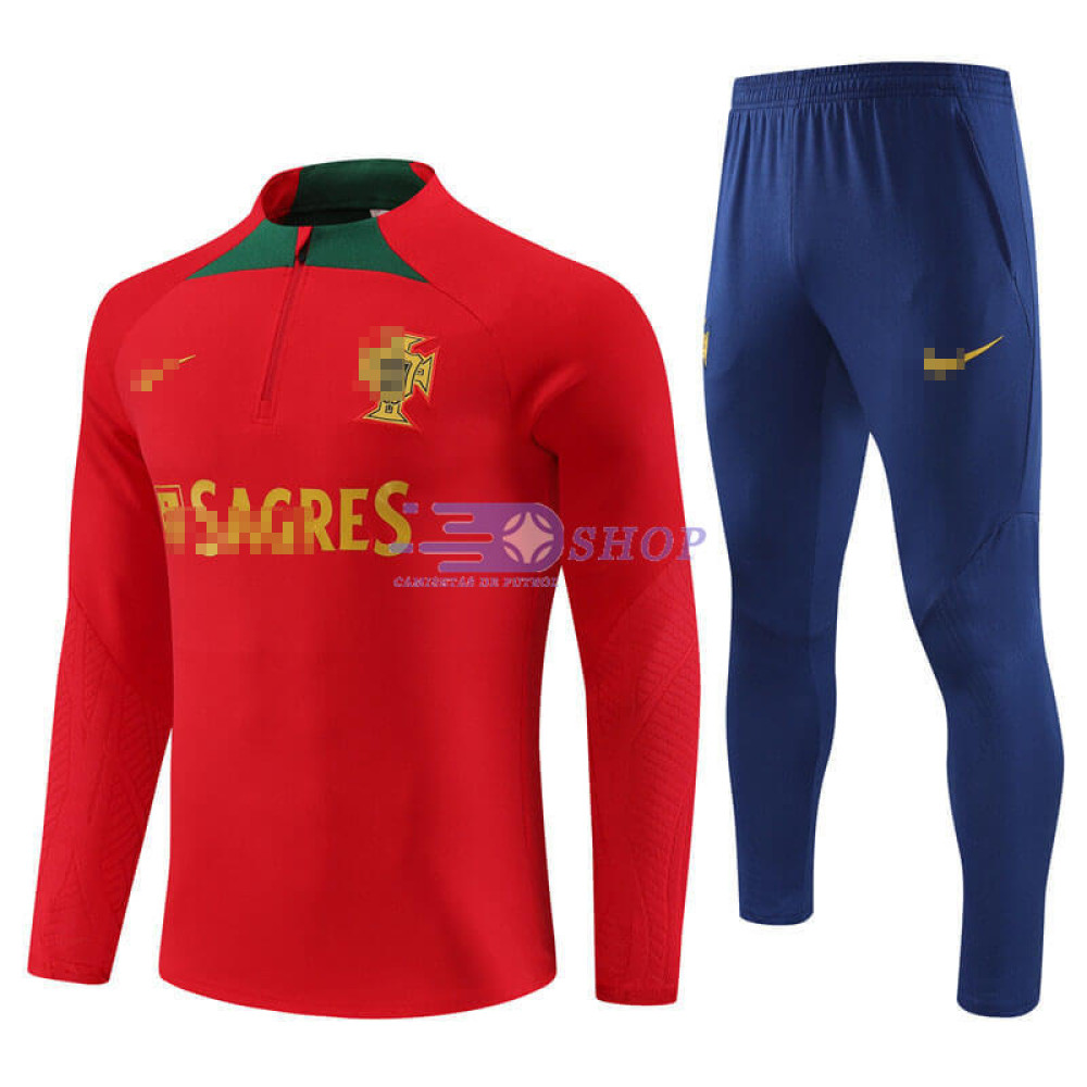 Sudadera de Entrenamiento Portugal Rojo 2023 Kit