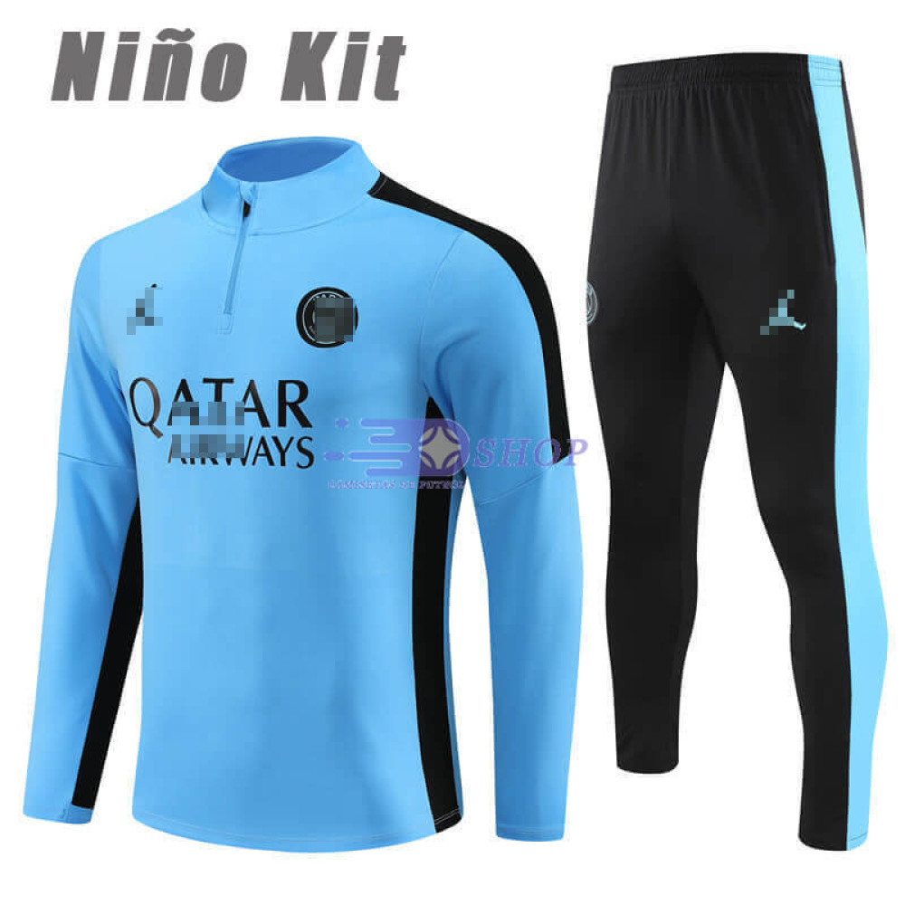 Sudadera de Entrenamiento PSG Azul/Negro 2023/2024 Niño Kit