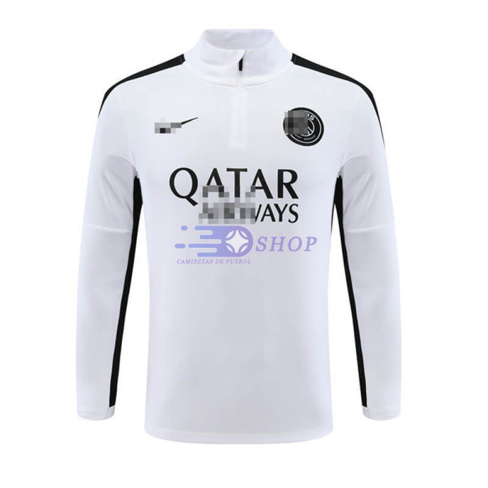 Sudadera de Entrenamiento PSG Blanco/Negro 2023/2024
