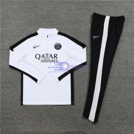 Sudadera de Entrenamiento PSG Blanco/Negro 2023/2024 Niño Kit