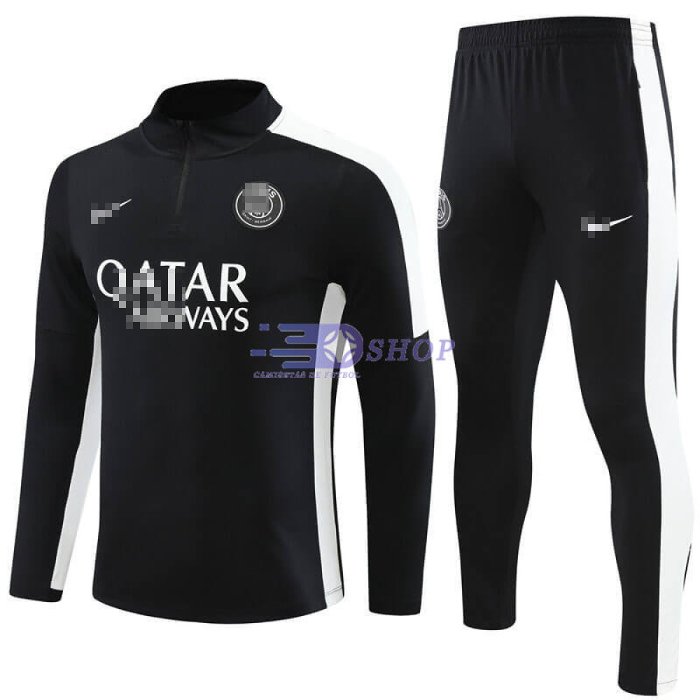 Sudadera de Entrenamiento PSG Negro/Blanco 2023/2024 Kit