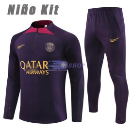 Sudadera de Entrenamiento PSG Púrpura 2023/2024 Niño Kit