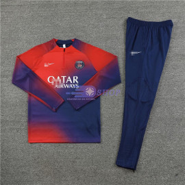 Sudadera de Entrenamiento PSG Rojo/Azul 2023/2024 Niño Kit
