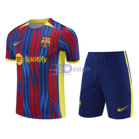 Camiseta de Entrenamiento Barcelona Azul/Rojo 2023/2024