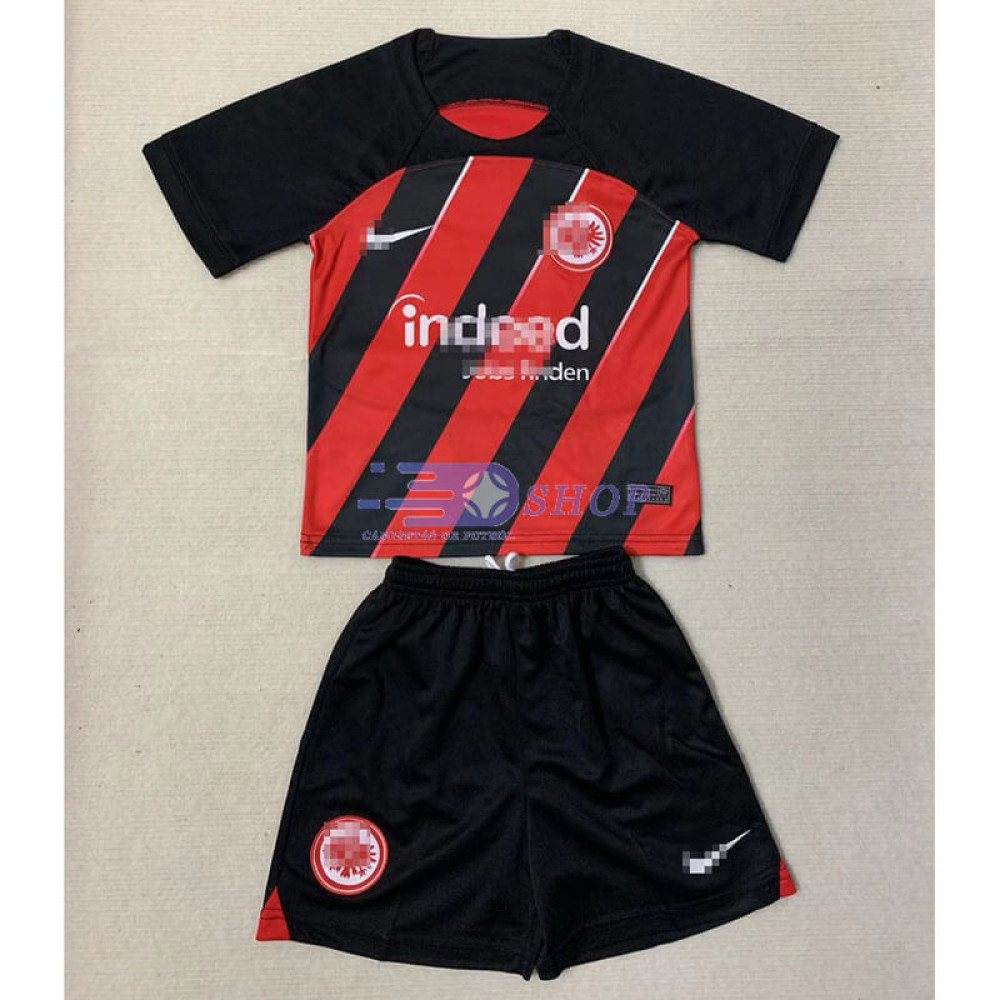 Camiseta Eintracht Fráncfort 2023/2024 1ª Equipación Niño Kit