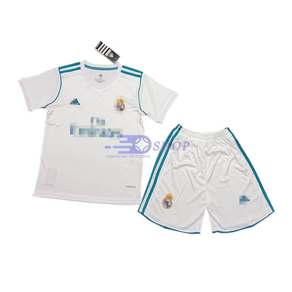 Camiseta Real Madrid 17/18 1ª Equipación Retro Niño Kit