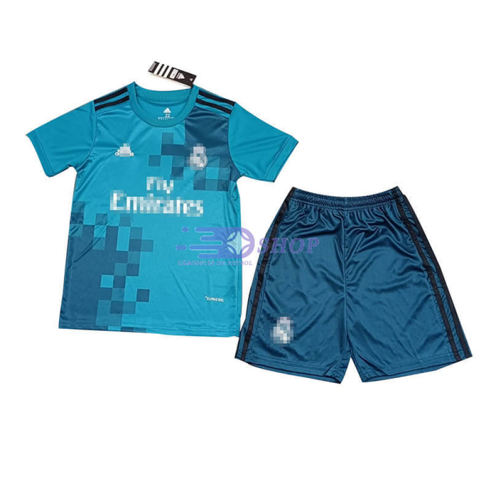Camiseta Real Madrid 17/18 3ª Equipación Retro Niño Kit