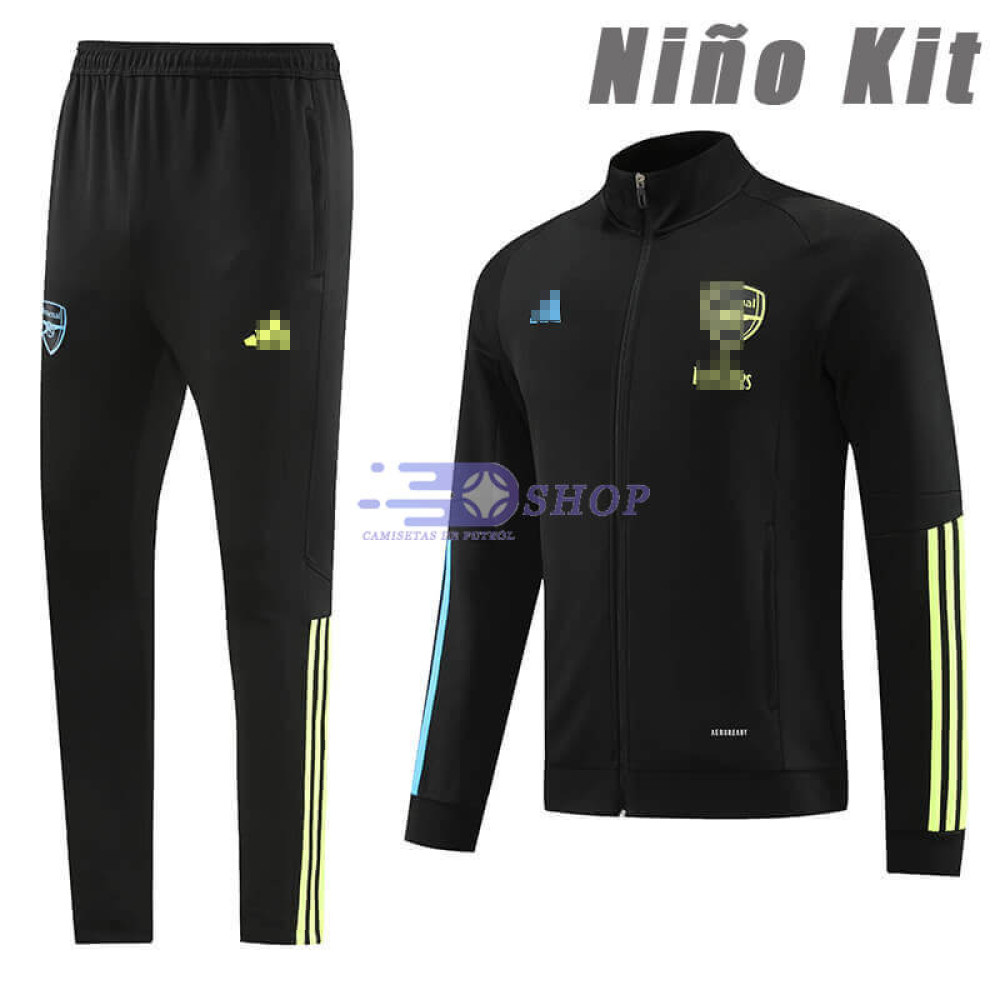Chandal Arsenal Negro 2023/2024 Niño