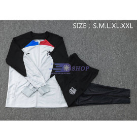 Chandal Barcelona Gris Claro/Negro 2023/2024