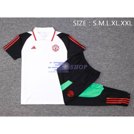 Polo Manchester United Blanco/Negro 2023/2024