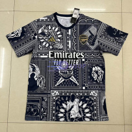 Camiseta Arsenal 2023/2024 Negro/Blanco Pre-Match