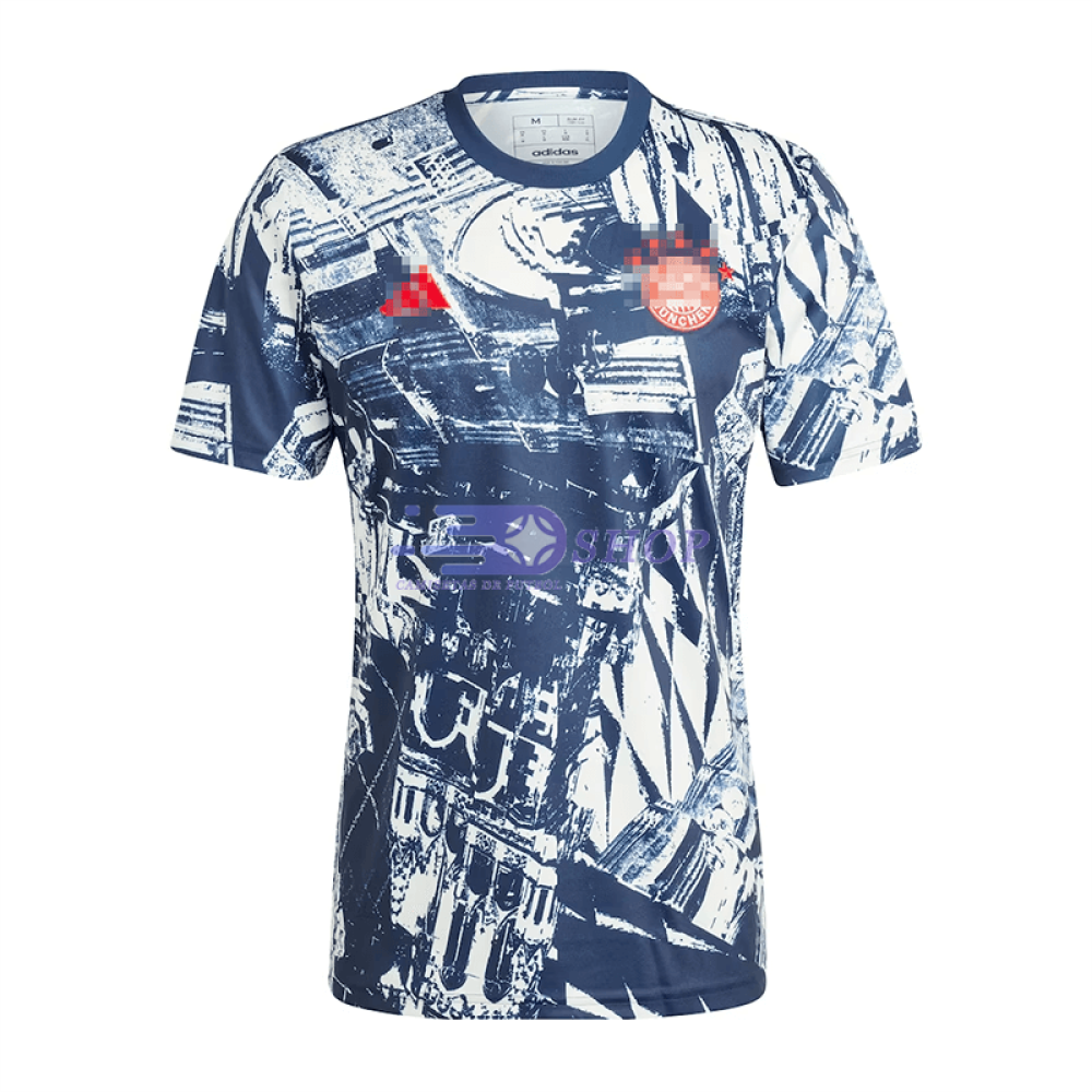 Camiseta Bayern Múnich Azul/Blanco 2023/2024 Pre-Match