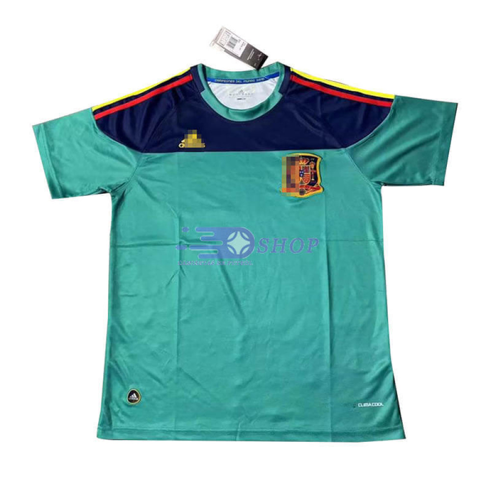Camiseta De Portero España Verde 2010 Retro
