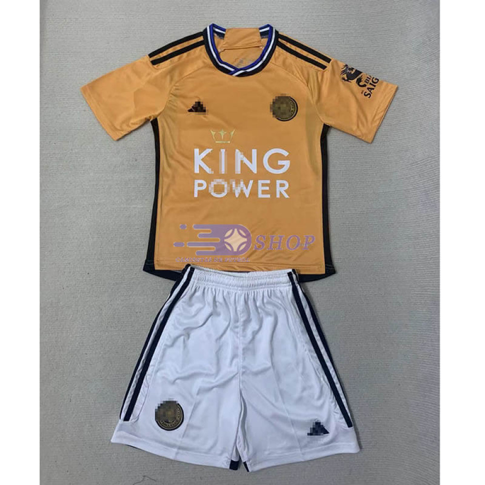 Camiseta Leicester City 2023/2024 3ª Equipación Niño Kit