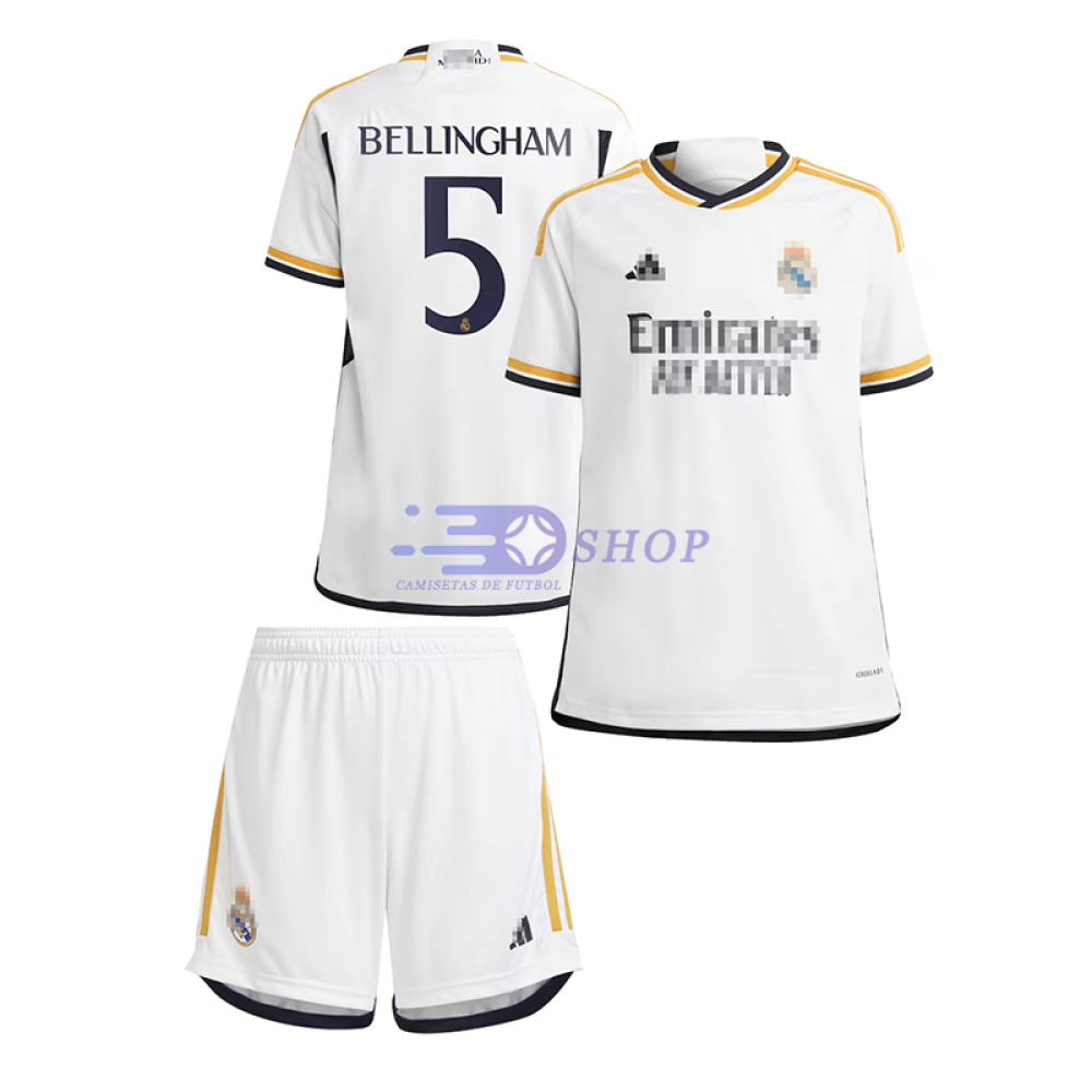 Camiseta Bellingham 5 Real Madrid 2023/2024 1ª Equipación Niño Kit