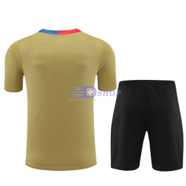 Camiseta de Entrenamiento Barcelona Dorado 2023/2024 Niño Kit