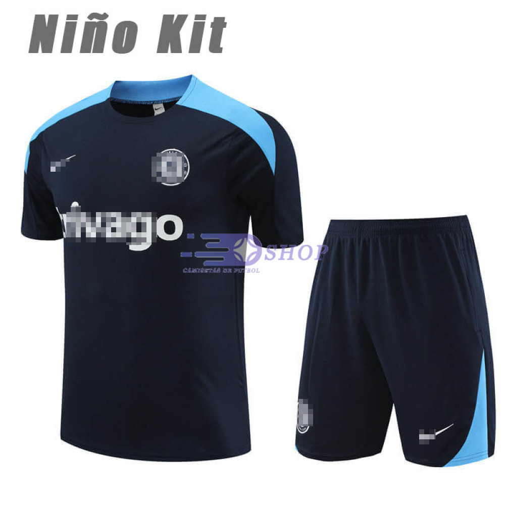 Camiseta de Entrenamiento Chelsea Azul Marino 2023/2024 Niño Kit