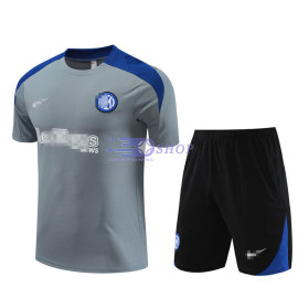 Camiseta de Entrenamiento Inter De Milan Gris Oscuro 2023/2024