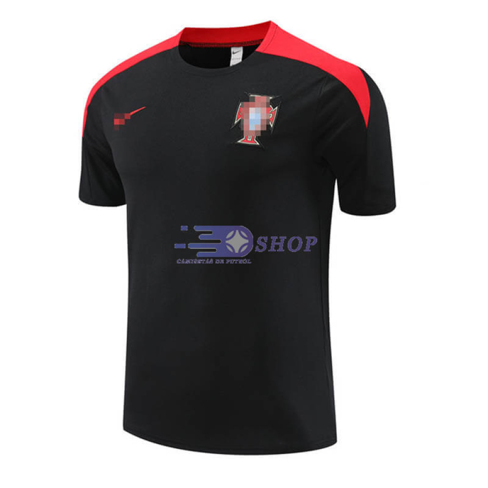 Camiseta de Entrenamiento Portugal Negro 2023