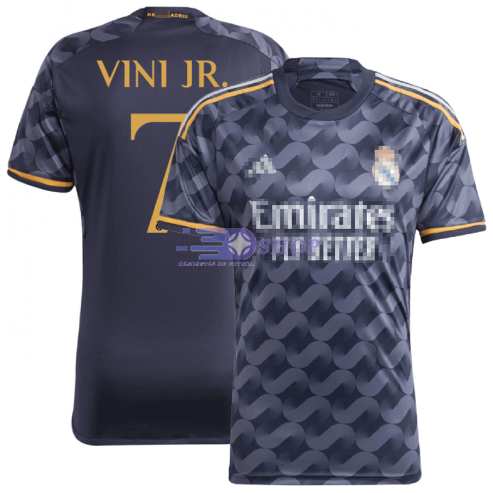 Camiseta Vini Jr. 7 Real Madrid 2023/2024 2ª Equipación