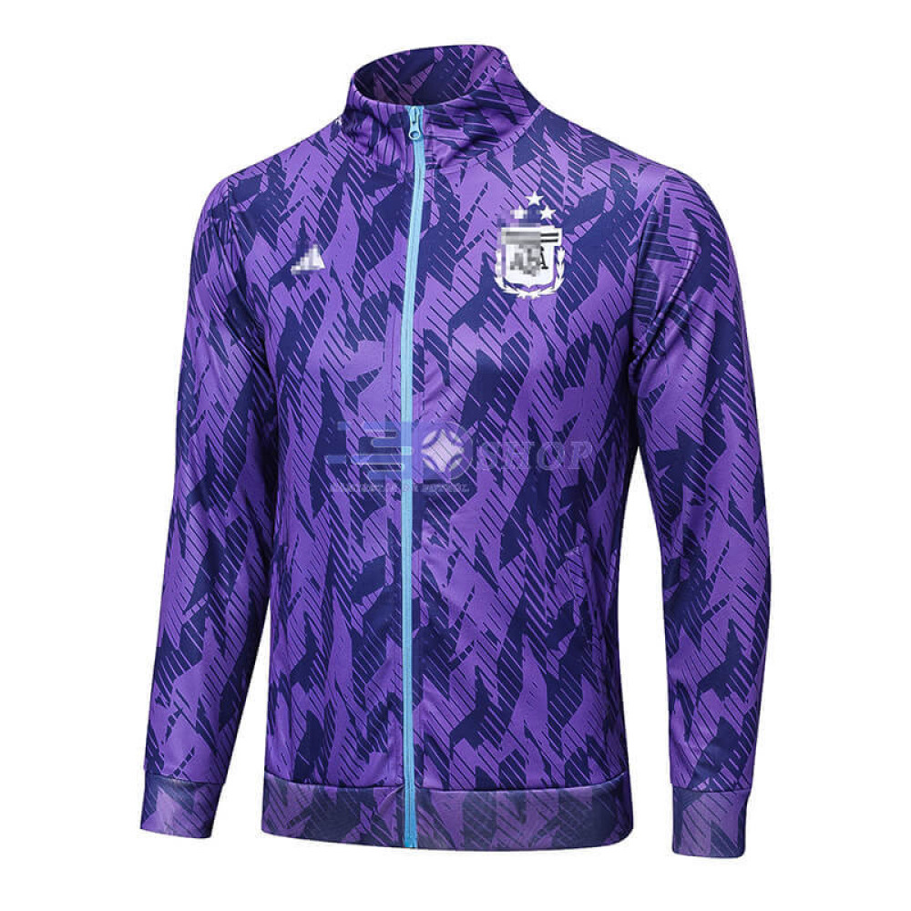 Chaqueta Argentina 2022 Púrpura con Estampado con 3 Estrellas