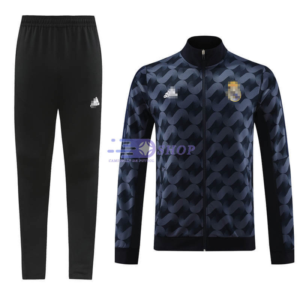 Chandal Real Madrid Negro/Azul Marino 2023/2024